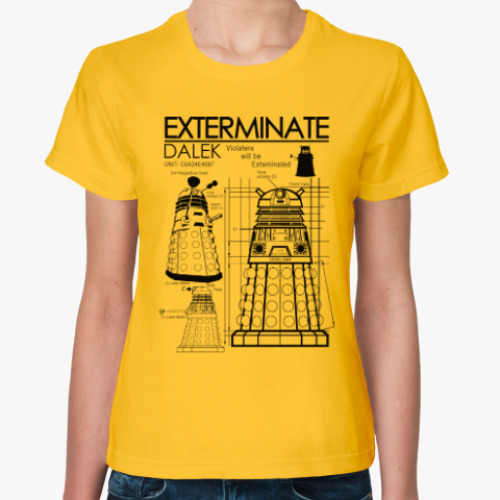 Женская футболка Dalek plan