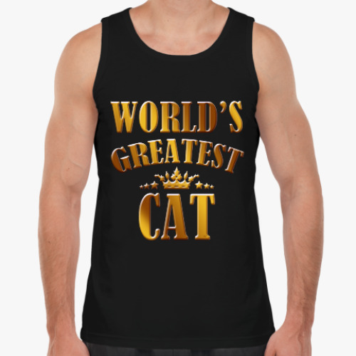 Майка с принтом Лучший в мире Кот