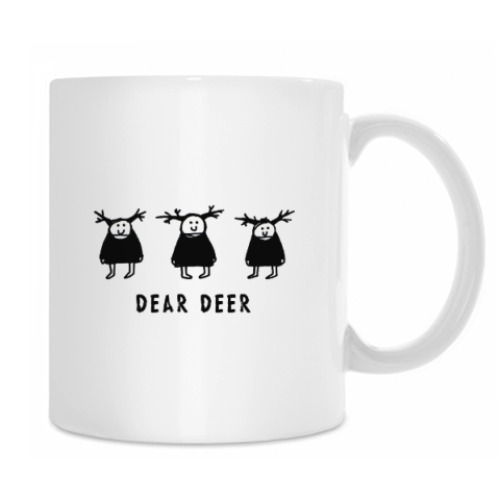 Кружка с принтом Dear Deer