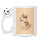 Кружка с футбольным мячиком