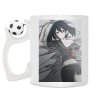 Кружка с футбольным мячиком