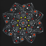 Мандала, ручная работа точками