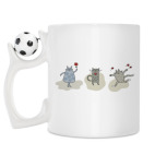 Кружка с футбольным мячиком