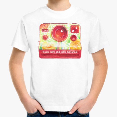 Детская футболка Акварельный Полароид