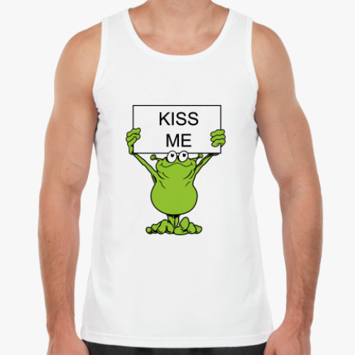 Майка с принтом Kiss me
