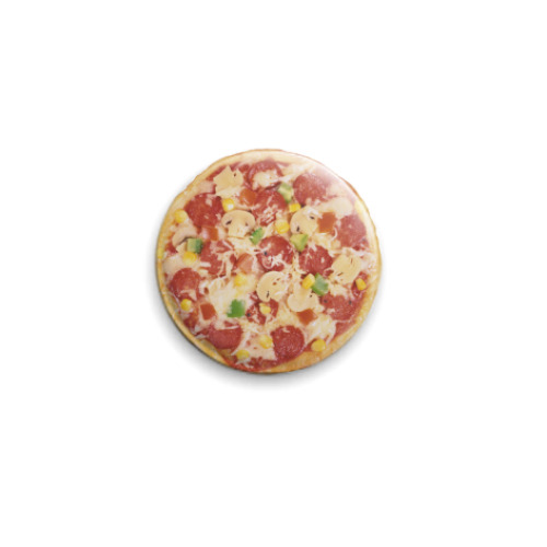 Значок 25мм Пицца