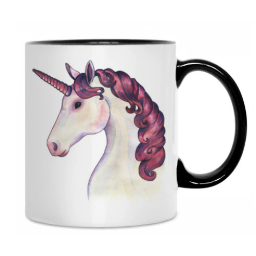 Кружка с принтом Единорог