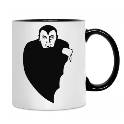 Кружка с принтом Вампир