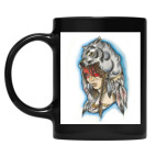 Кружка цветная UV-DTF