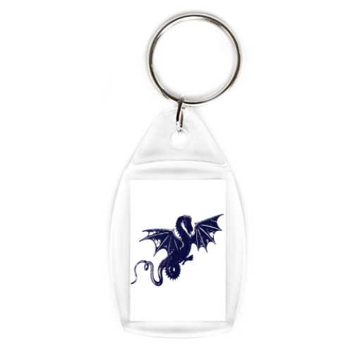 Брелок с принтом дракон