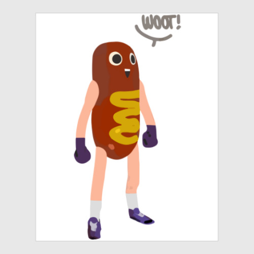 Постер Hot Dog Man