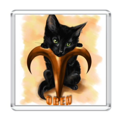 Магнит с принтом  Овен