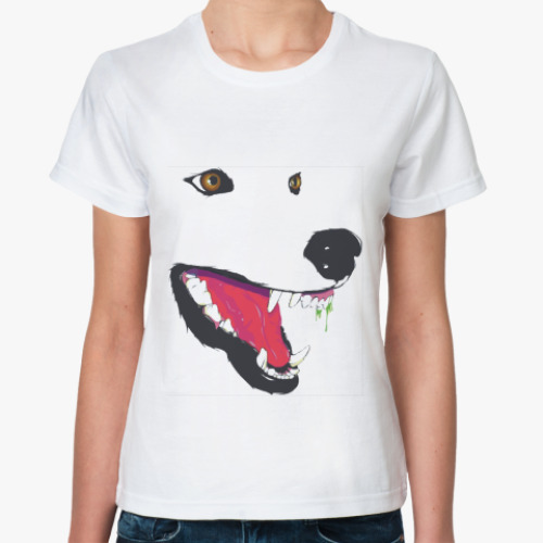 Классическая футболка Волчица