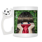 Кружка с футбольным мячиком