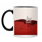 Кружка двухцветная