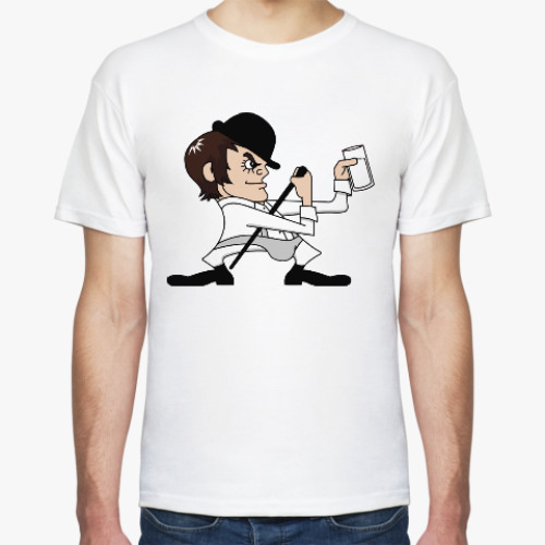 Футболка с принтом Заводной апельсин (A Clockwork Orange)