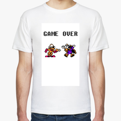 Футболка с принтом GAME OVER