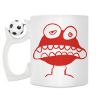 Кружка с футбольным мячиком