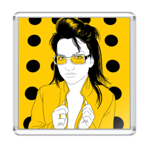 Магнит с принтом  'Казантип'