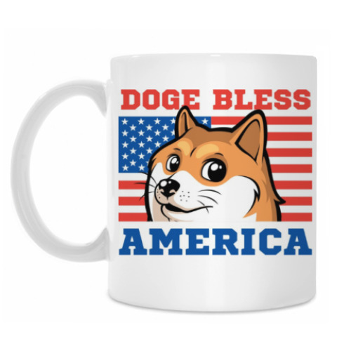 Кружка Doge Bless America
