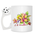 Кружка с футбольным мячиком