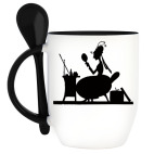 Кружка с ложкой