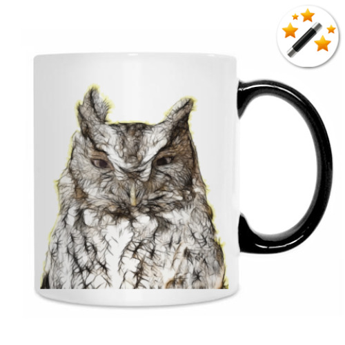 Кружка-хамелеон Совы. Совушки. Owl. Owls.