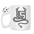 Кружка с футбольным мячиком