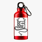 Металлическая бутылка 400 мл UV-DTF