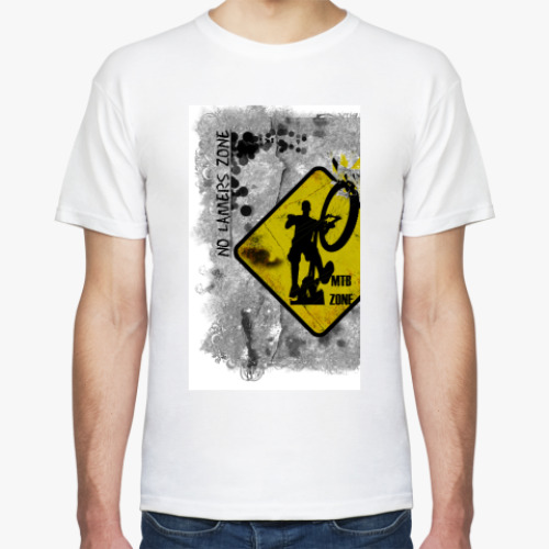 Футболка с принтом MTB ZONE!!!