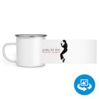 Кружка металлическая белая (круговая запечатка)