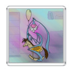 Магнит 6.5 x 6.5 см заяц