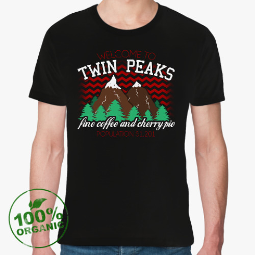 Футболка из органик-хлопка Сериал Твин Пикс Twin Peaks
