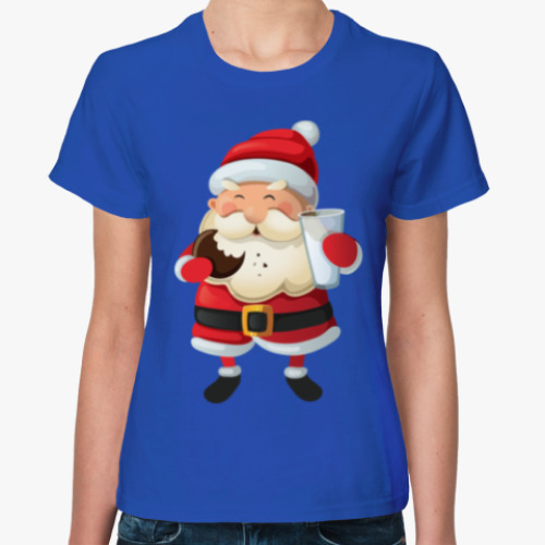 Женская футболка Eating Santa