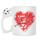 Кружка с футбольным мячиком