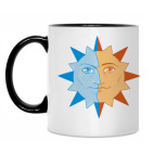 Кружка двухцветная