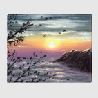 Холст 60 х 75 см Пейзаж закат