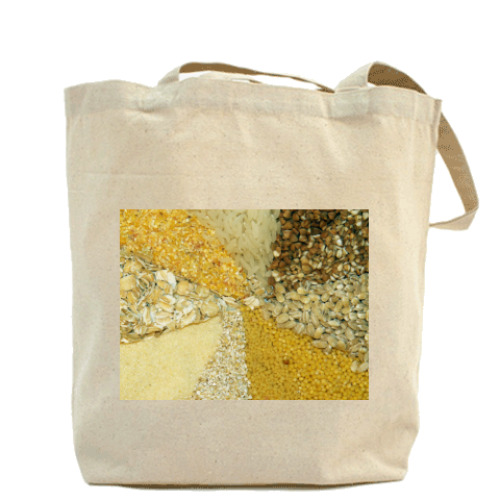 Сумка шоппер с принтом  Крупа