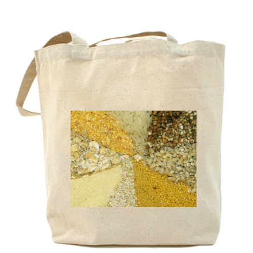 Сумка шоппер с принтом  Крупа