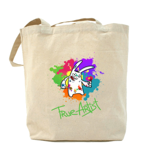 Сумка шоппер с принтом True Artist