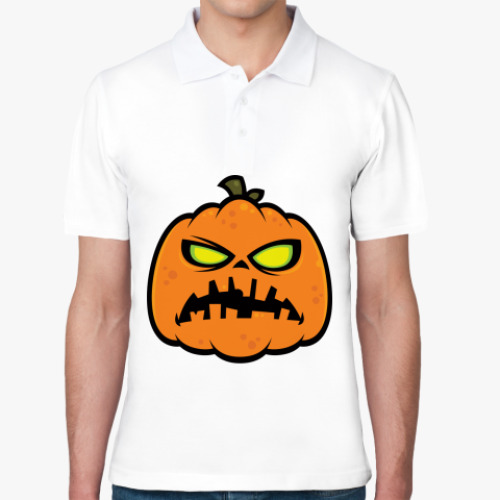 Рубашка поло с принтом Zombie Pumpkin