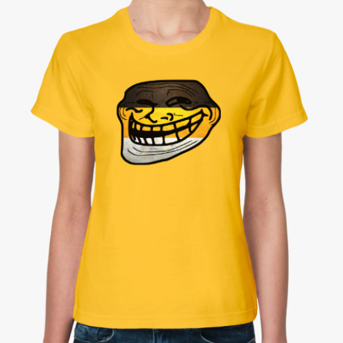 Женская футболка Trollface