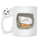 Кружка с футбольным мячиком
