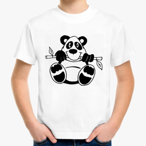 Детская футболка с принтом Панда
