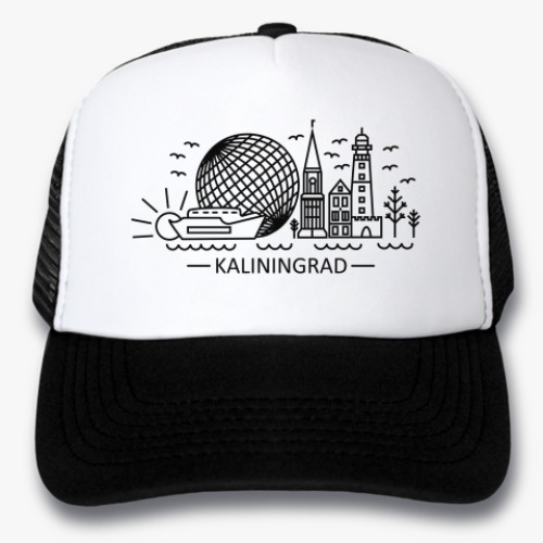 Кепка-тракер с принтом Калининград лайнарт