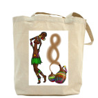 Холщовая сумка шоппер Африканские мотивы