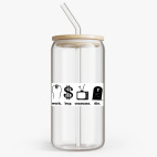 Банка с бамбуковой крышкой