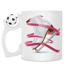 Кружка с футбольным мячиком