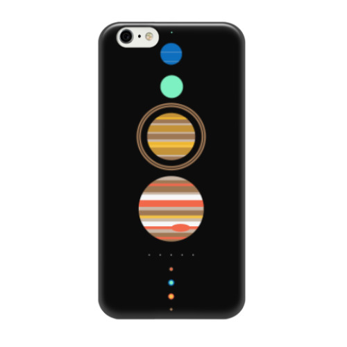 Чехол для iPhone 6/6s Солнечная система минимализм