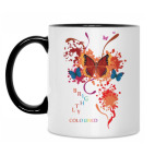 Кружка двухцветная